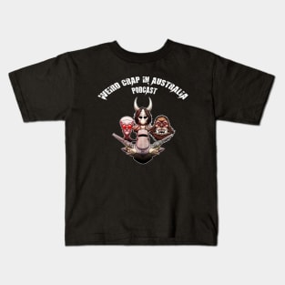 Weird Crap in Australia - Legends of Australia (White Logo) Kids T-Shirt